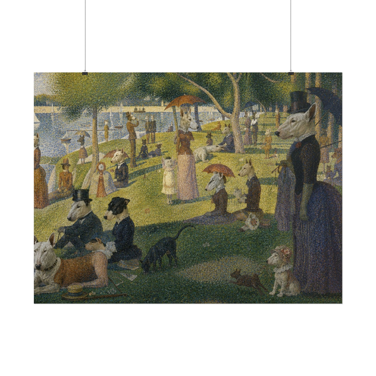 Bull Terrier A Sunday Afternoon on La Grande Jatte — after Georges Seurat, 1886 | Print