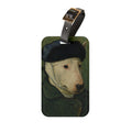 Bull Terrier Self-Portrait with Bandaged Ear — after Vincent van Gogh, 1889 | Luggage Tag