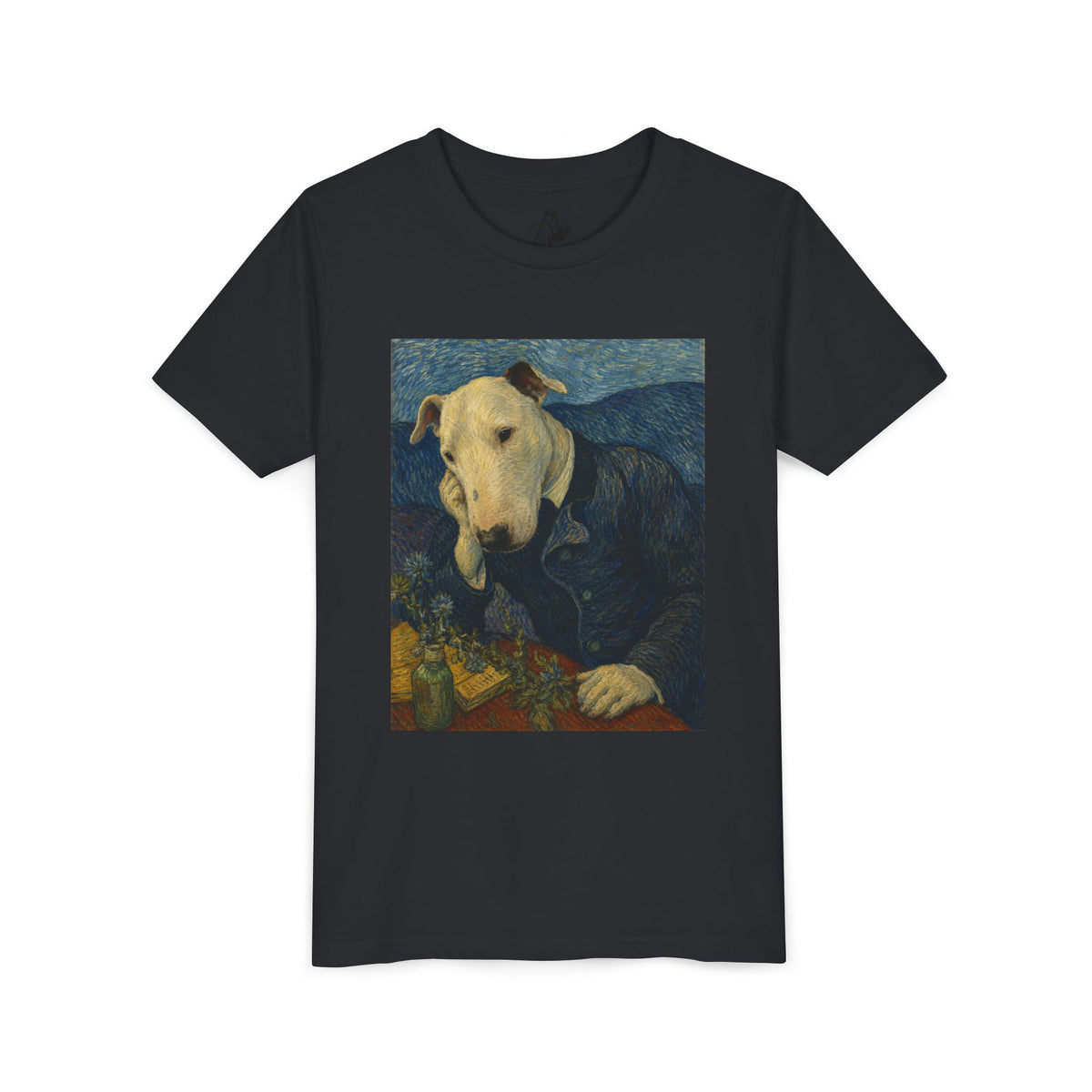 Bull Terrier Portrait of Doctor Gachet — after Vincent van Gogh, 1890 | Youth Tee