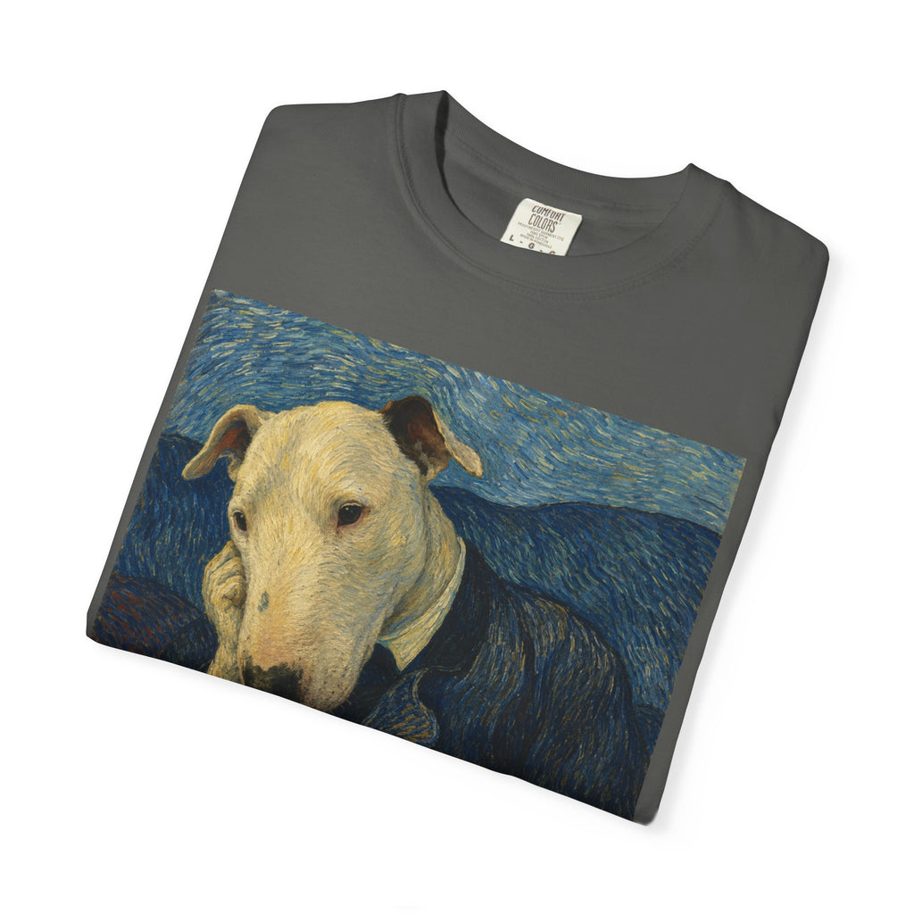 Bull Terrier Portrait of Doctor Gachet — after Vincent van Gogh, 1890 | Garment-Dyed Tee