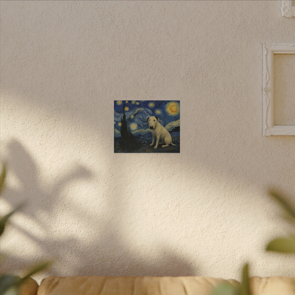 Bull Terrier The Starry Night — after Vincent van Gogh, 1889 | Canvas