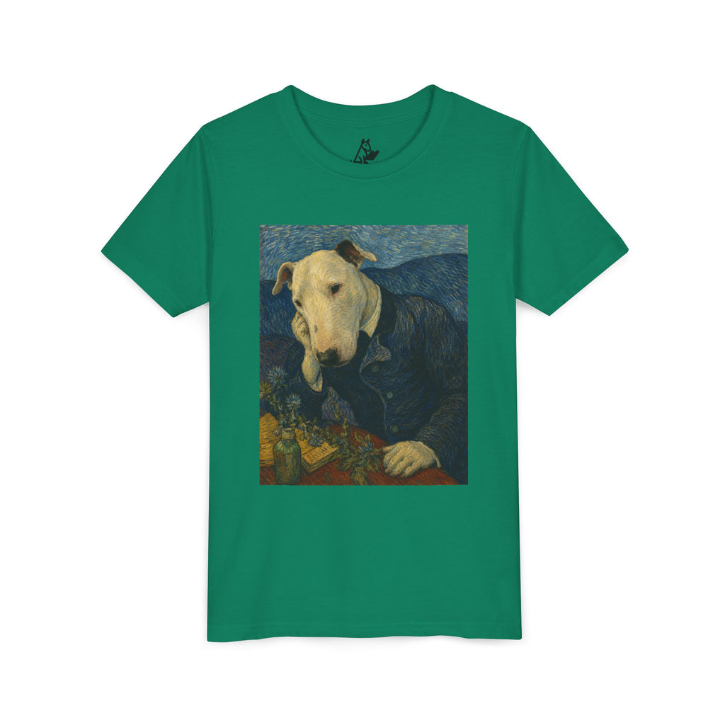 Bull Terrier Portrait of Doctor Gachet — after Vincent van Gogh, 1890 | Youth Tee
