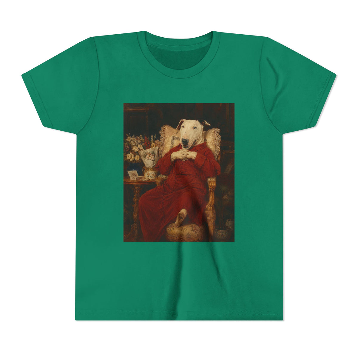 Bull Terrier A Happy Birthday — after Antonio Casanova y Estorach, c.1890 | Youth Tee