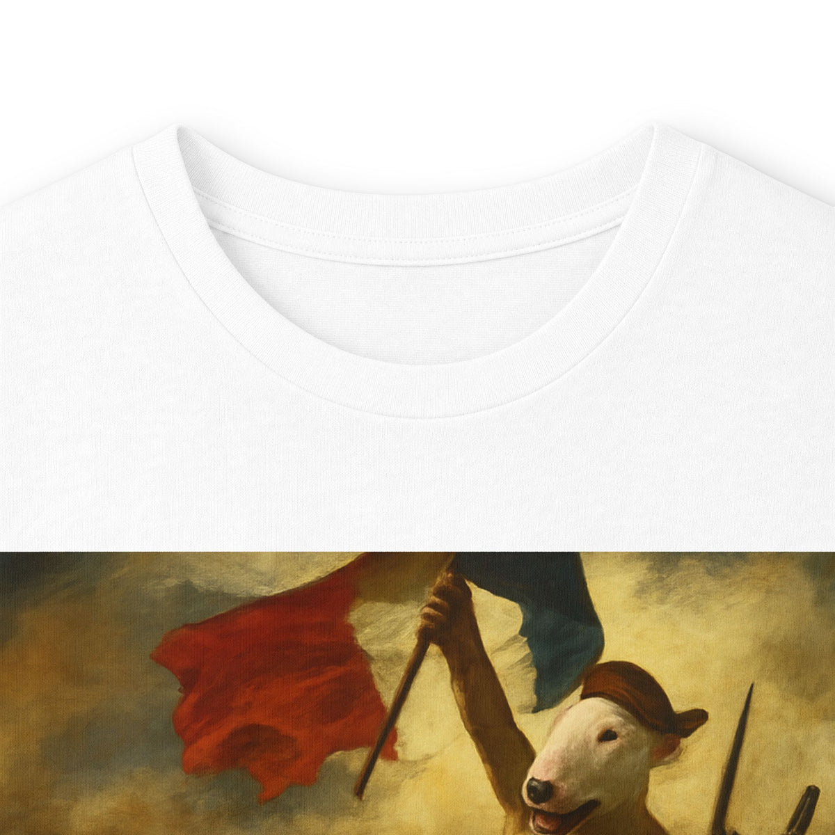 Bull Terrier Liberty Leading The People — after Eugene Delacroix, 1830 | Long Sleeve