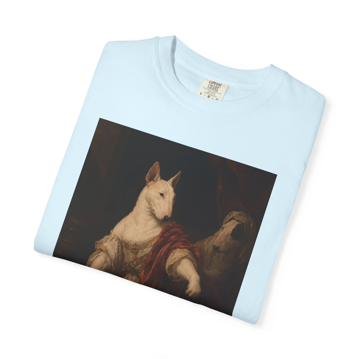 Bull Terrier Judith with the Head of Holofernes — after David Teniers the Younger, 1650s | Garment-Dyed Tee