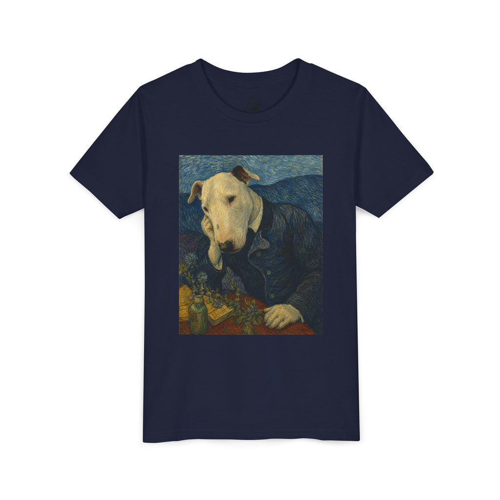 Bull Terrier Portrait of Doctor Gachet — after Vincent van Gogh, 1890 | Youth Tee