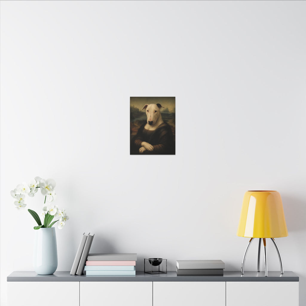 Bull Terrier Mona Lisa — after Leonardo da Vinci, c.1503 | Canvas