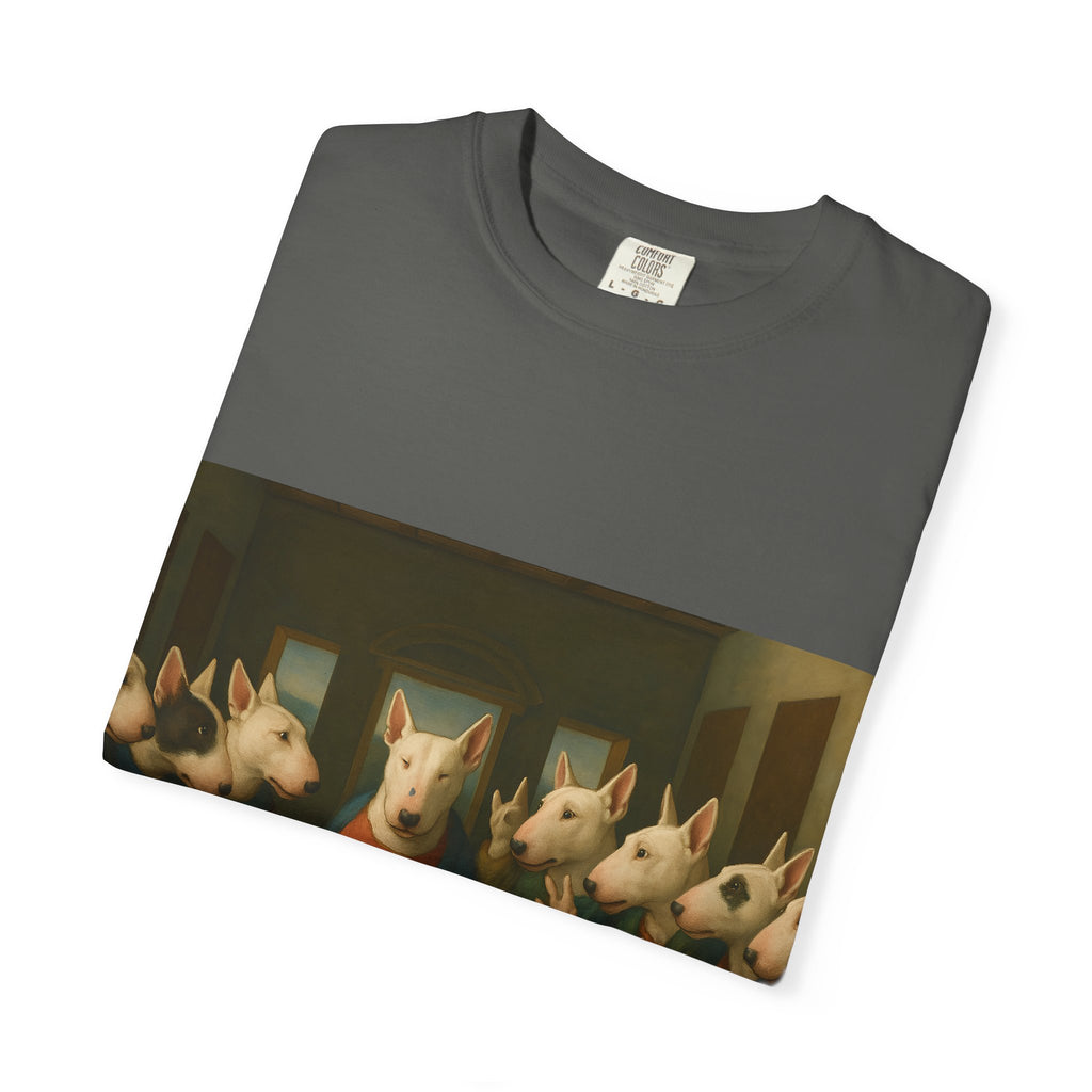 Bull Terrier The Last Supper — after Leonardo da Vinci, 1498 | Garment-Dyed Tee