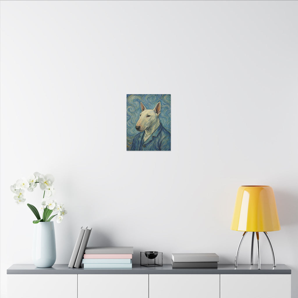 Bull Terrier Self-Portrait — after Vincent van Gogh, 1889 | Canvas