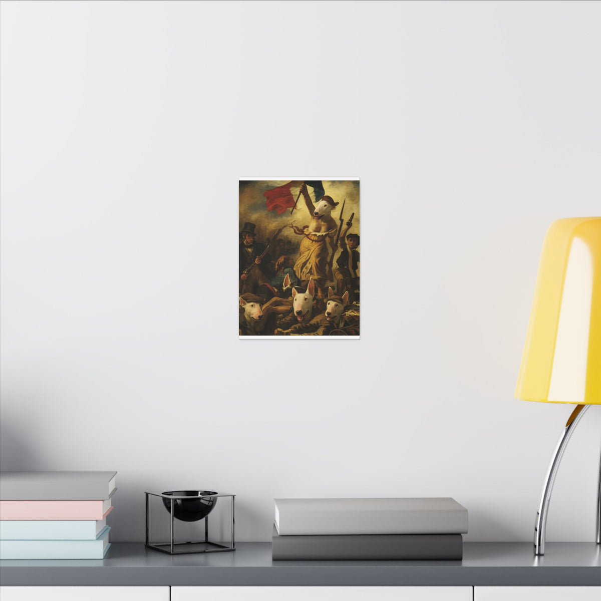 Bull Terrier Liberty Leading the People — after Eugene Delacroix, 1830 | Canvas