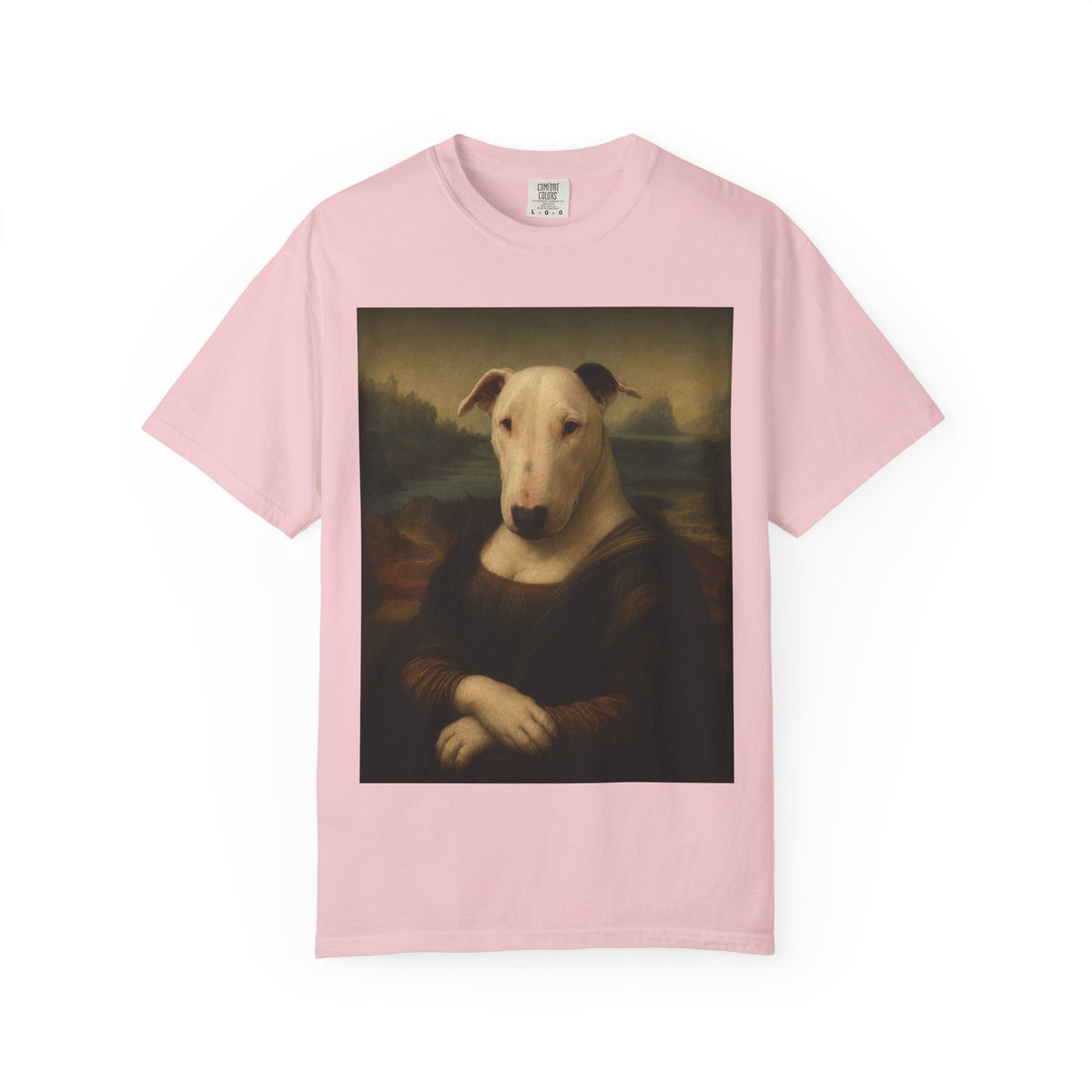 Bull Terrier Mona Lisa — after Leonardo da Vinci, c.1503 | Garment-Dyed Tee