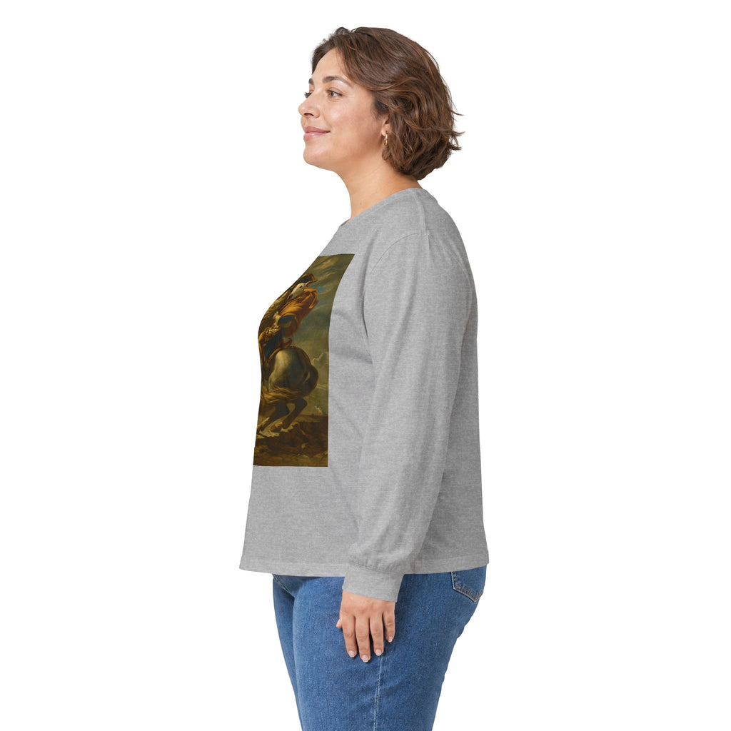 Bull Terrier Napoleon — after Jacques-Louis David, 1801 | Long Sleeve