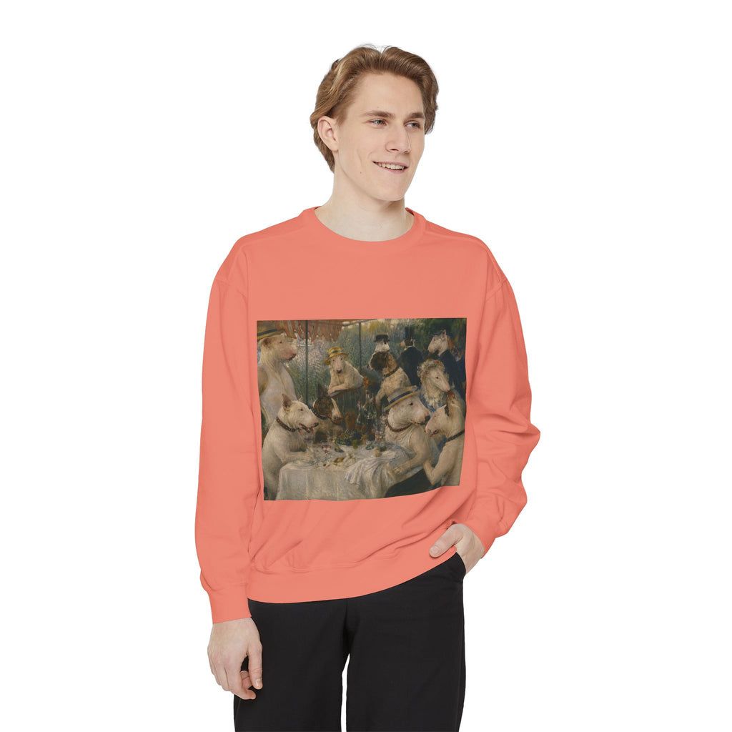Bull Terrier Luncheon of the Boating Party — after Pierre-Auguste Renoir, 1881 | Crewneck