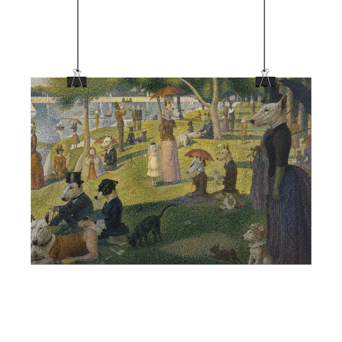 Bull Terrier A Sunday Afternoon on La Grande Jatte — after Georges Seurat, 1886 | Print