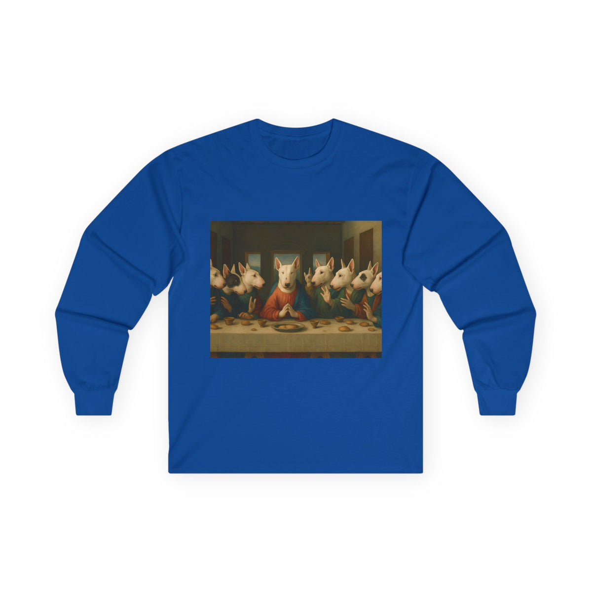 Bull Terrier The Last Supper — after Leonardo da Vinci, 1498 | Long Sleeve
