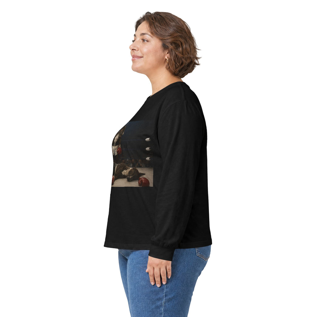 Bull Terrier Mona Lisa — after Leonardo da Vinci, c.1503 | Long Sleeve