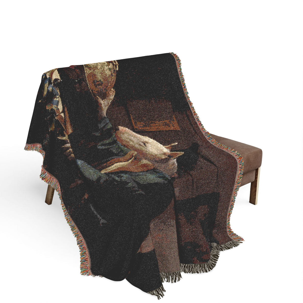 Bull Terrier The Astronomer — after Johannes Vermeer, 1668 | Blanket