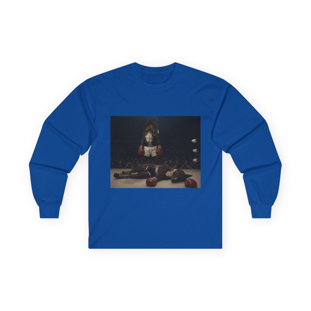 Bull Terrier Mona Lisa — after Leonardo da Vinci, c.1503 | Long Sleeve