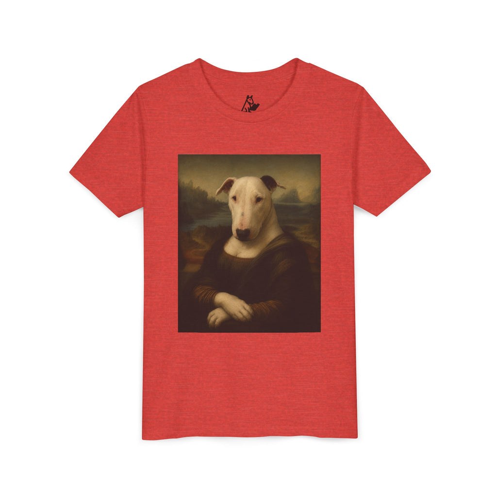 Bull Terrier Mona Lisa — after Leonardo da Vinci, c.1503 | Youth Tee