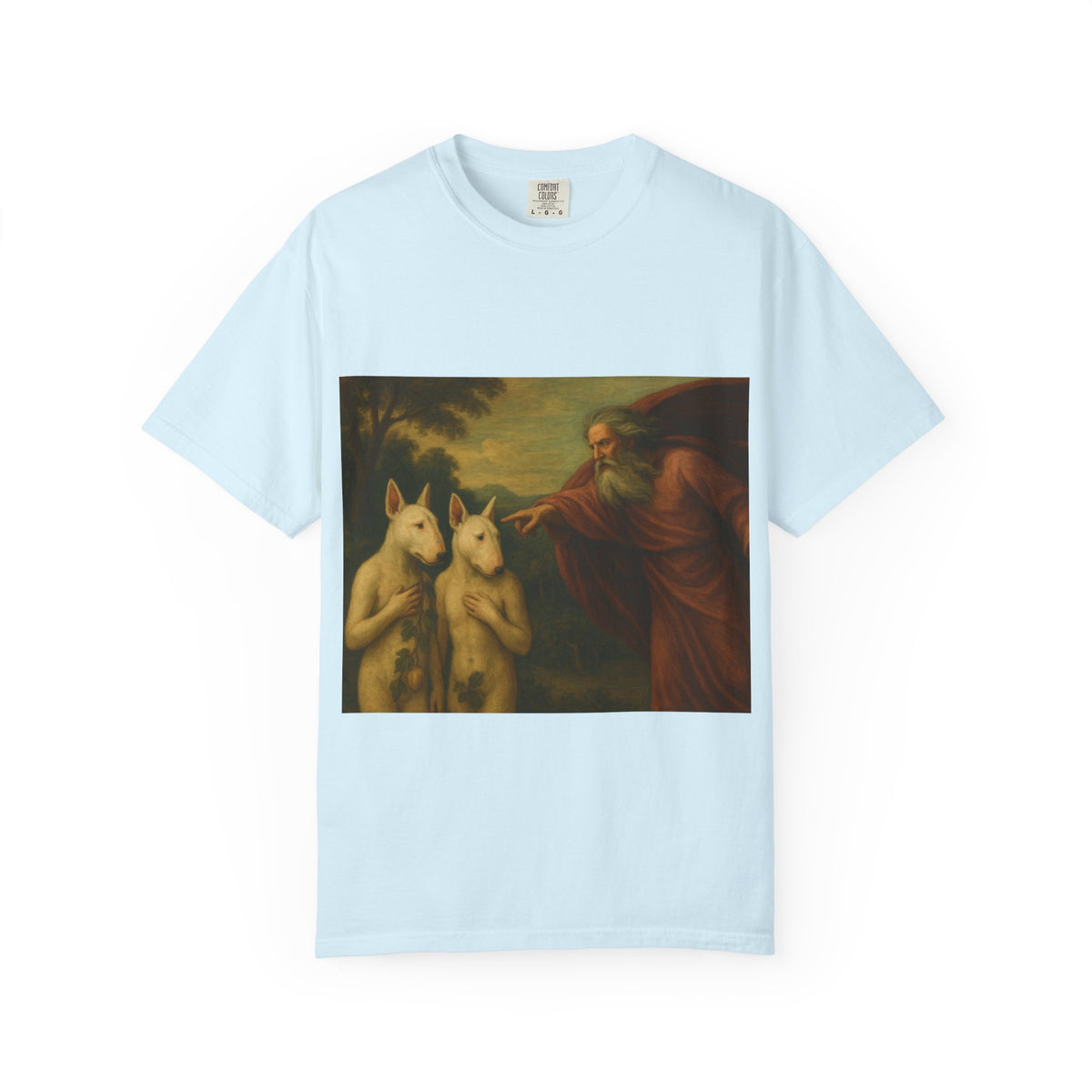 Bull Terrier The Rebuke of Adam and Eve — after Domenichino, 1626 | Garment-Dyed Tee