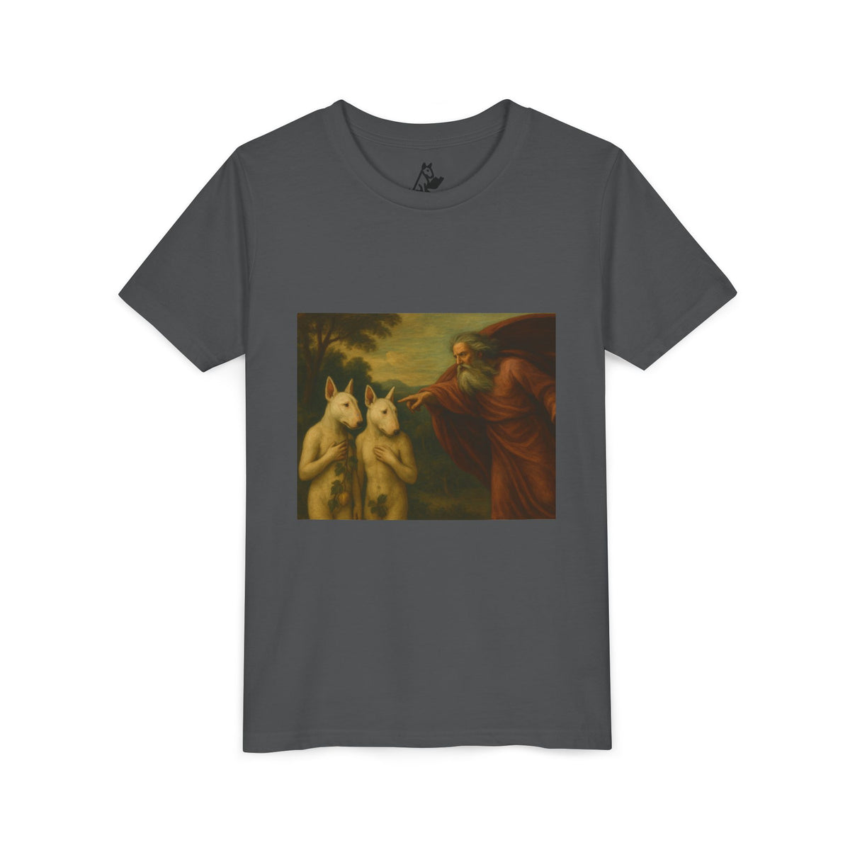 Bull Terrier The Rebuke of Adam and Eve — after Domenichino, 1626 | Youth Tee