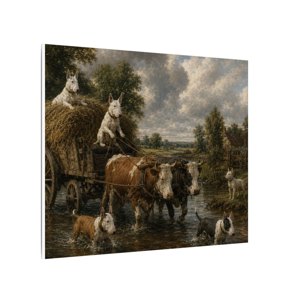 Bull Terrier The Hay Wain — after John Constable, 1821 | Canvas