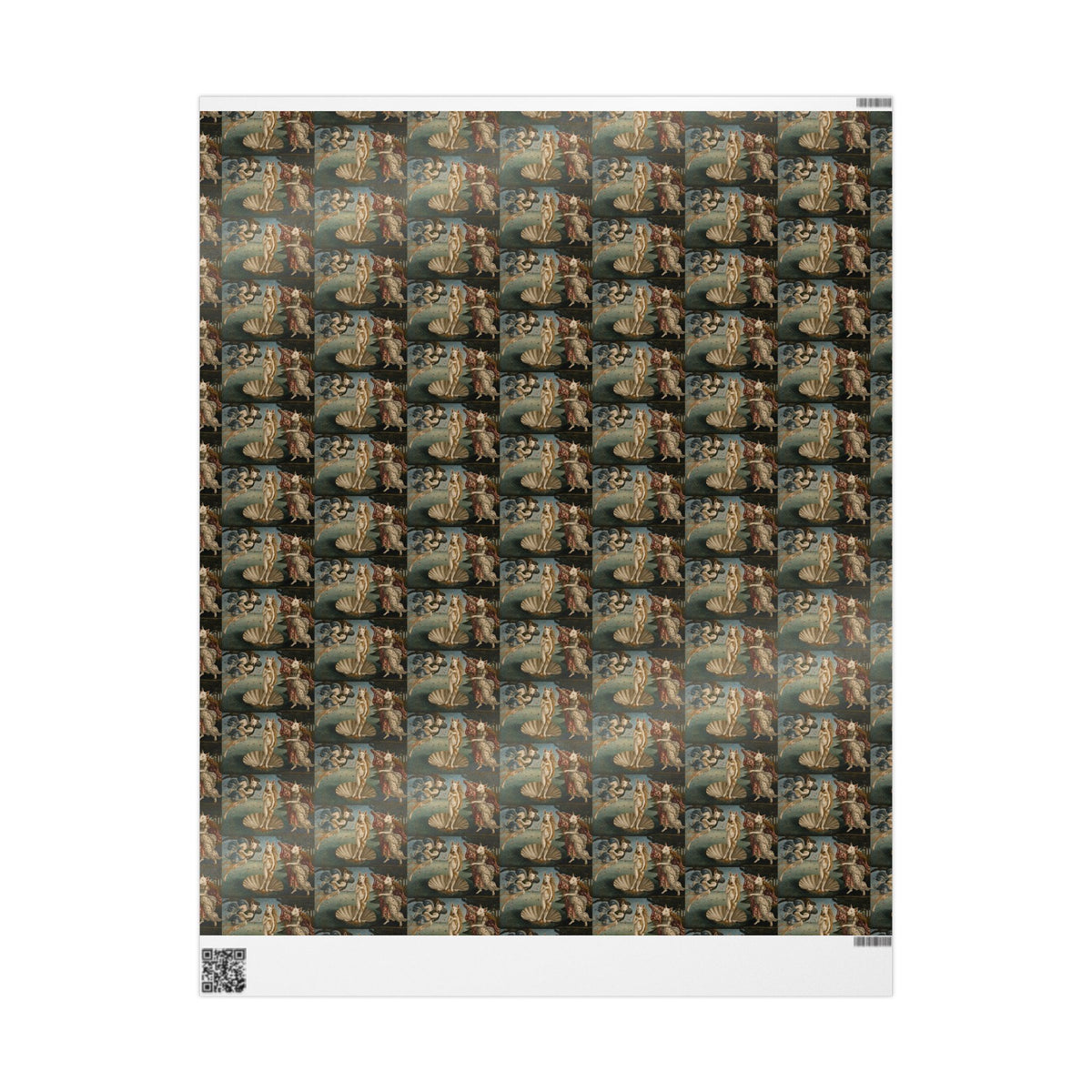 Bull Terrier The Birth of Venus — after Sandro Botticelli, c.1485 | Wrapping Paper