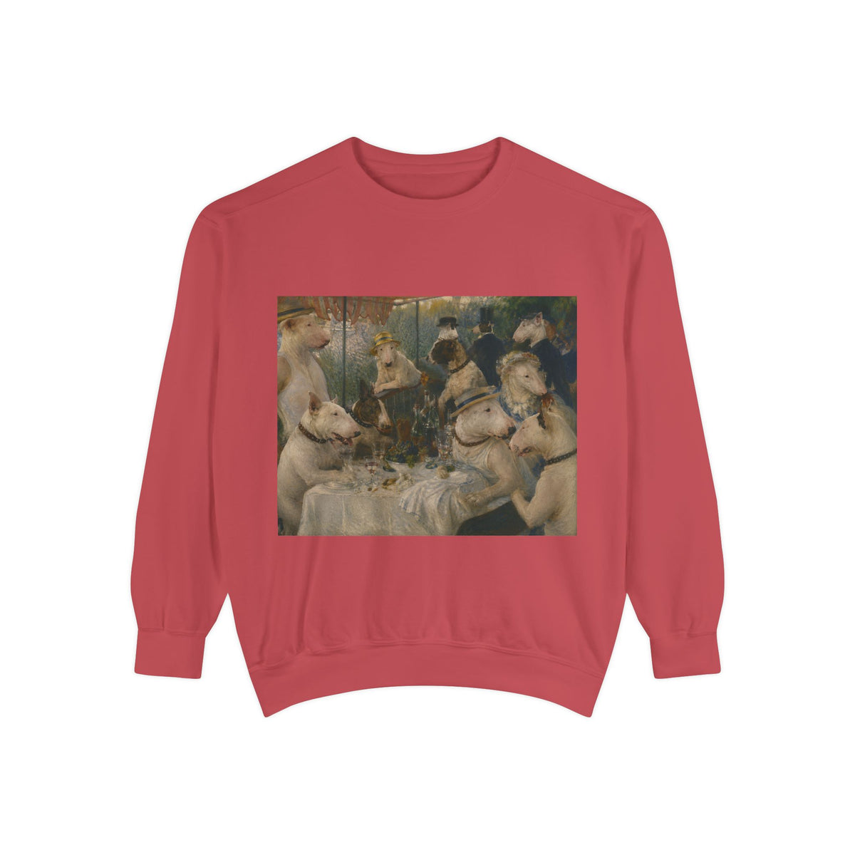 Bull Terrier Luncheon of the Boating Party — after Pierre-Auguste Renoir, 1881 | Crewneck