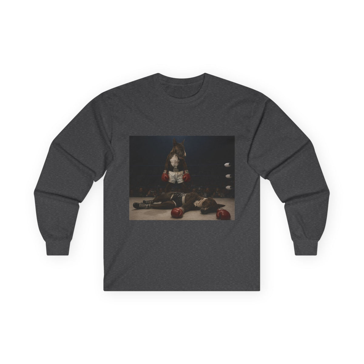 Bull Terrier Mona Lisa — after Leonardo da Vinci, c.1503 | Long Sleeve