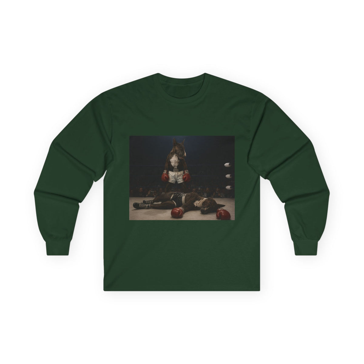 Bull Terrier Mona Lisa — after Leonardo da Vinci, c.1503 | Long Sleeve
