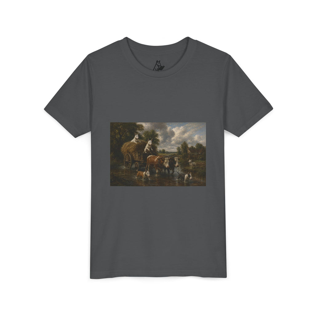 Bull Terrier The Hay Wain — after John Constable, 1821 | Youth Tee