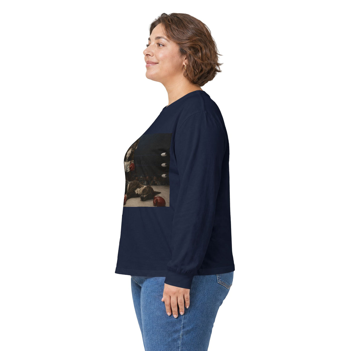 Bull Terrier Mona Lisa — after Leonardo da Vinci, c.1503 | Long Sleeve