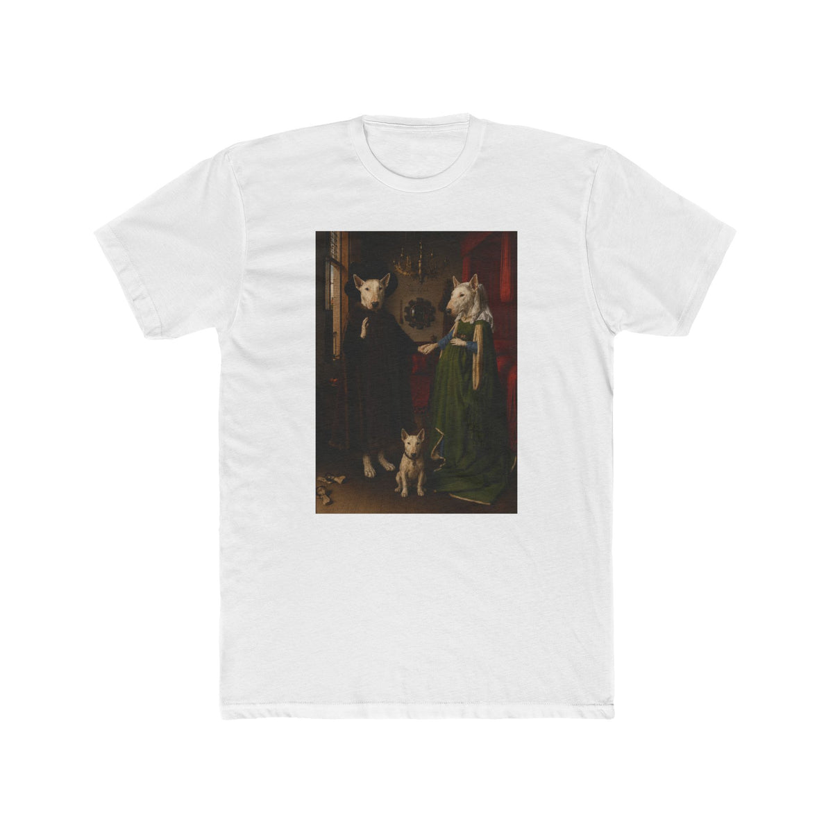 Bull Terrier The Arnolfini Portrait — after Jan van Eyck, 1434 | Tee