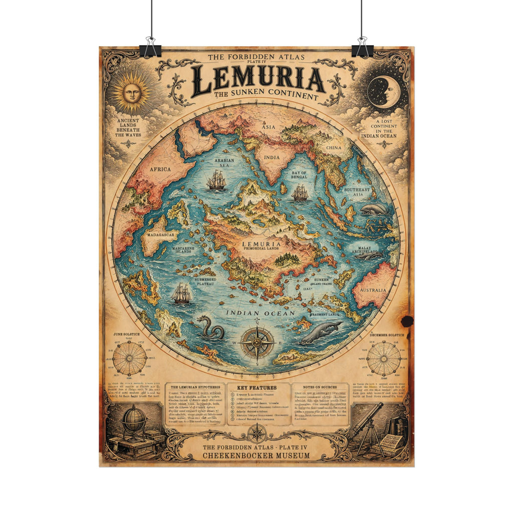Lemuria, The Forbidden Atlas Plate IV | Poster