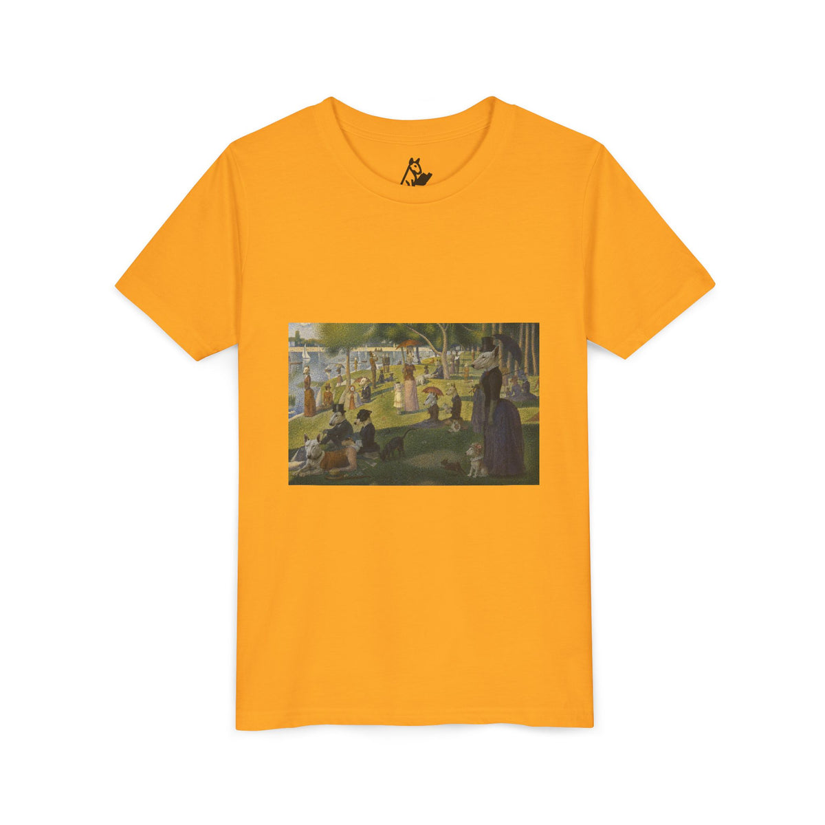 Bull Terrier A Sunday Afternoon on La Grande Jatte — after Georges Seurat, 1886 | Youth Tee