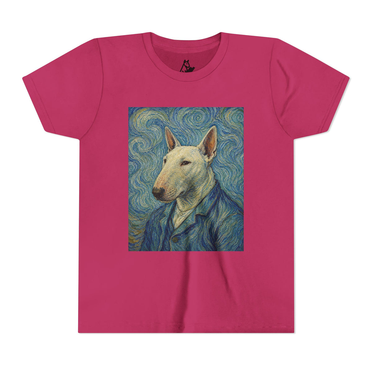 Bull Terrier Self-Portrait — after Vincent van Gogh, 1889 | Youth Tee