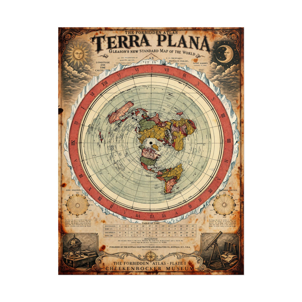 Terra Plana, The Forbidden Atlas Plate I | Poster