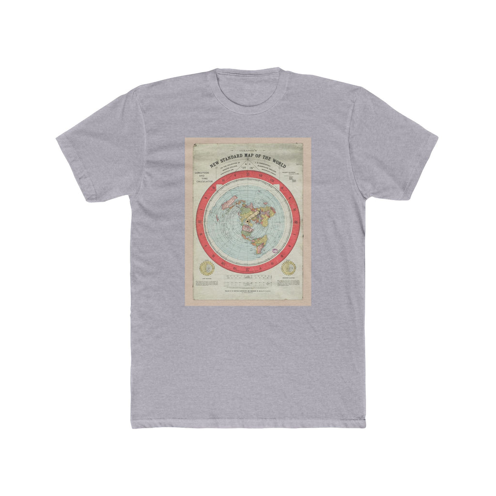 Gleason's New Standard Map of the World, 1892 | Unisex Cotton Crew Tee