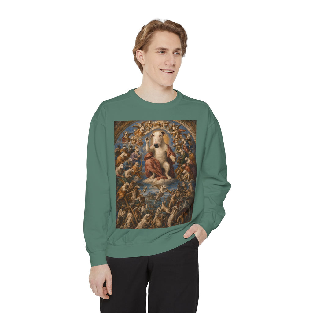 Bull Terrier The Last Judgement — after Michelangelo, 1541 | Crewneck