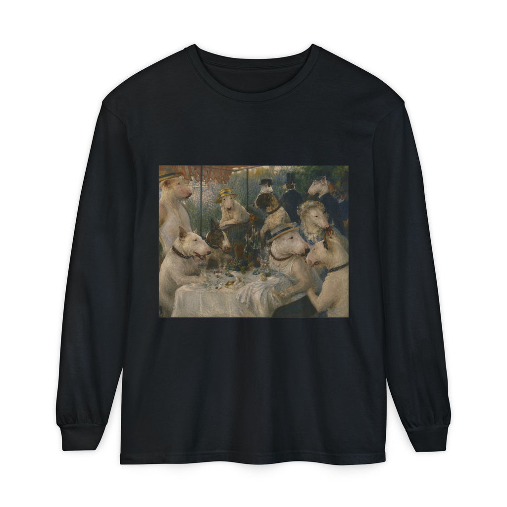 Bull Terrier Luncheon of the Boating Party — after Pierre-Auguste Renoir, 1881 | Long Sleeve