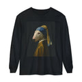 Bull Terrier Girl with a Pearl Earring — after Johannes Vermeer, c.1665 | Long Sleeve