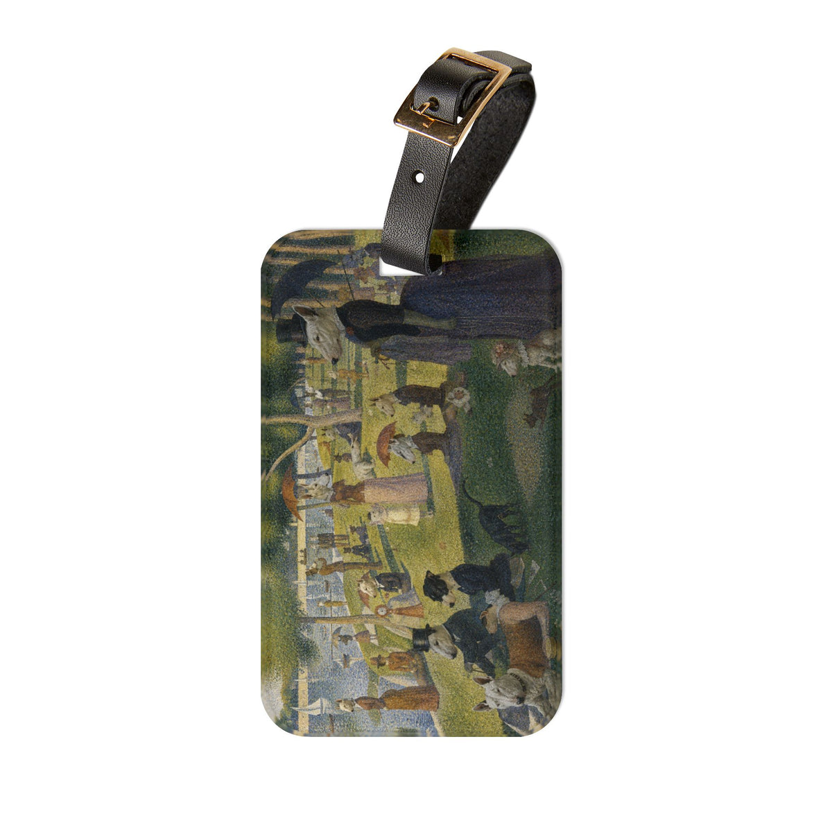 Bull Terrier A Sunday Afternoon on La Grande Jatte — after Georges Seurat, 1886 | Luggage Tag