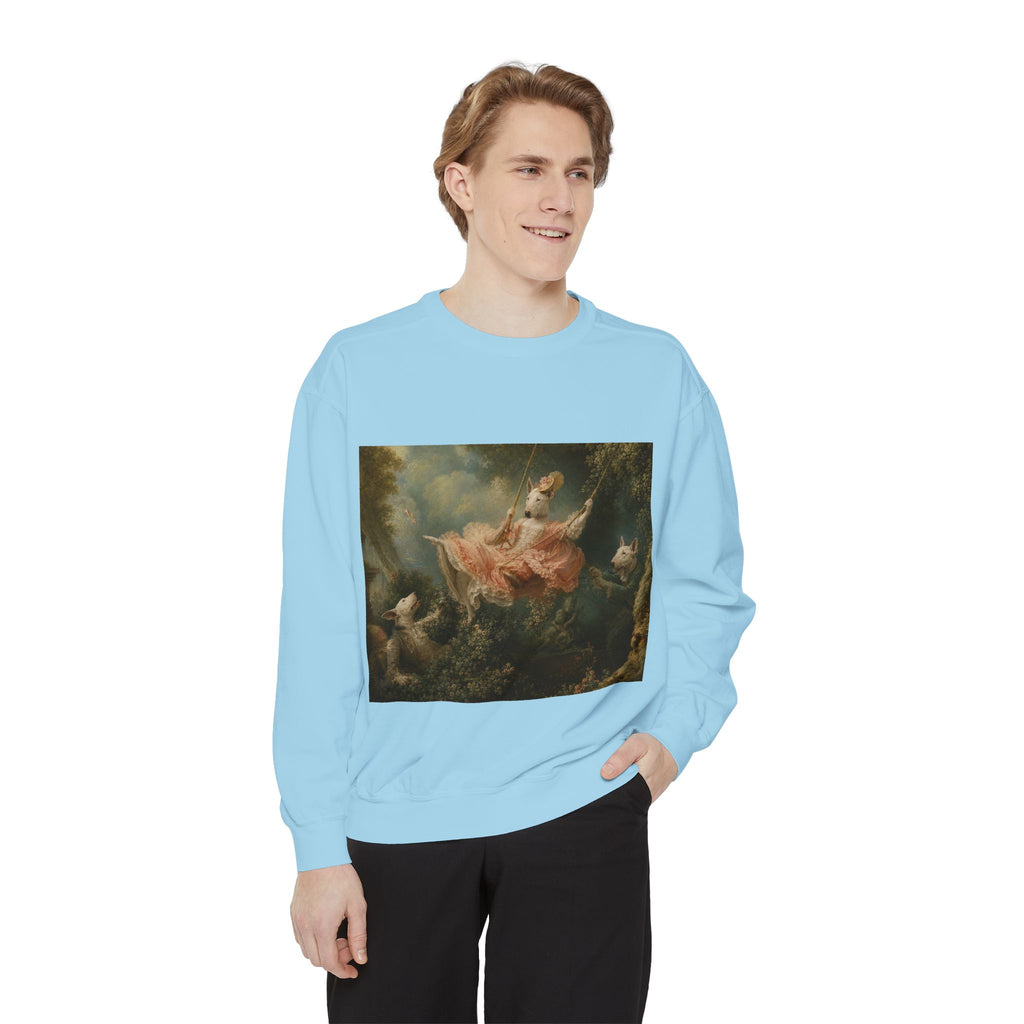 Bull Terrier The Swing — after Jean-Honore Fragonard, 1767 | Crewneck