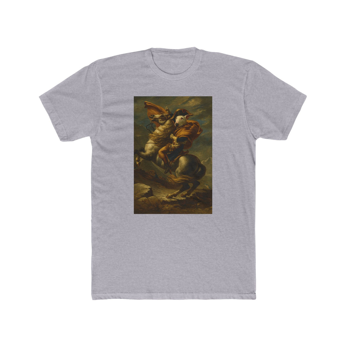 Bull Terrier Napoleon — after Jacques-Louis David, 1801 | Tee