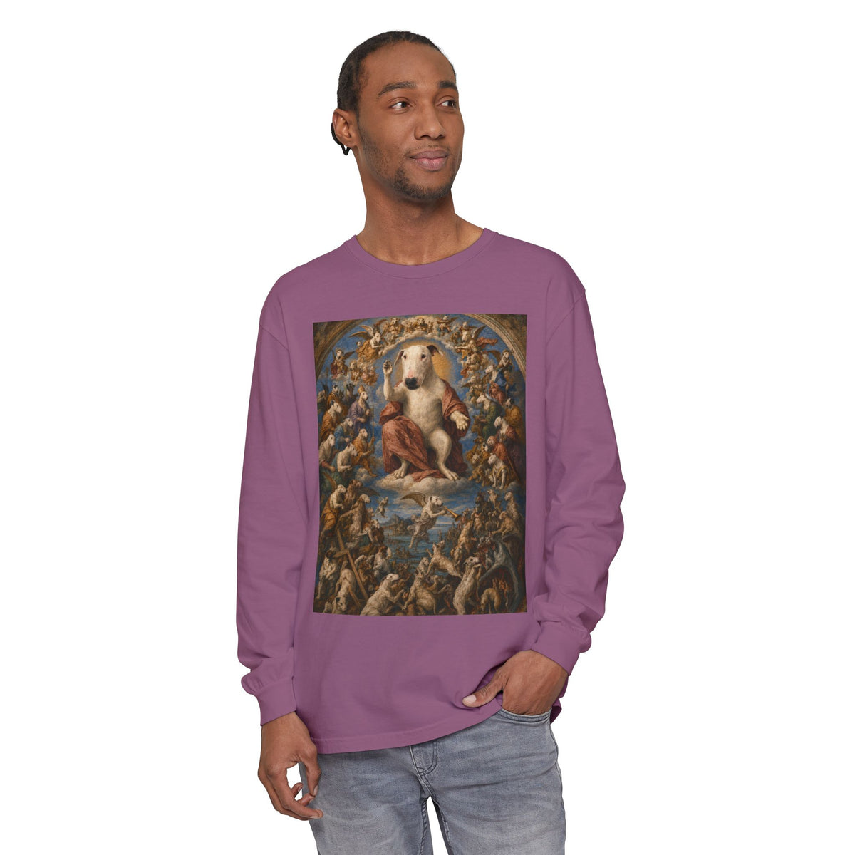 Bull Terrier The Last Judgement — after Michelangelo, 1541 | Long Sleeve