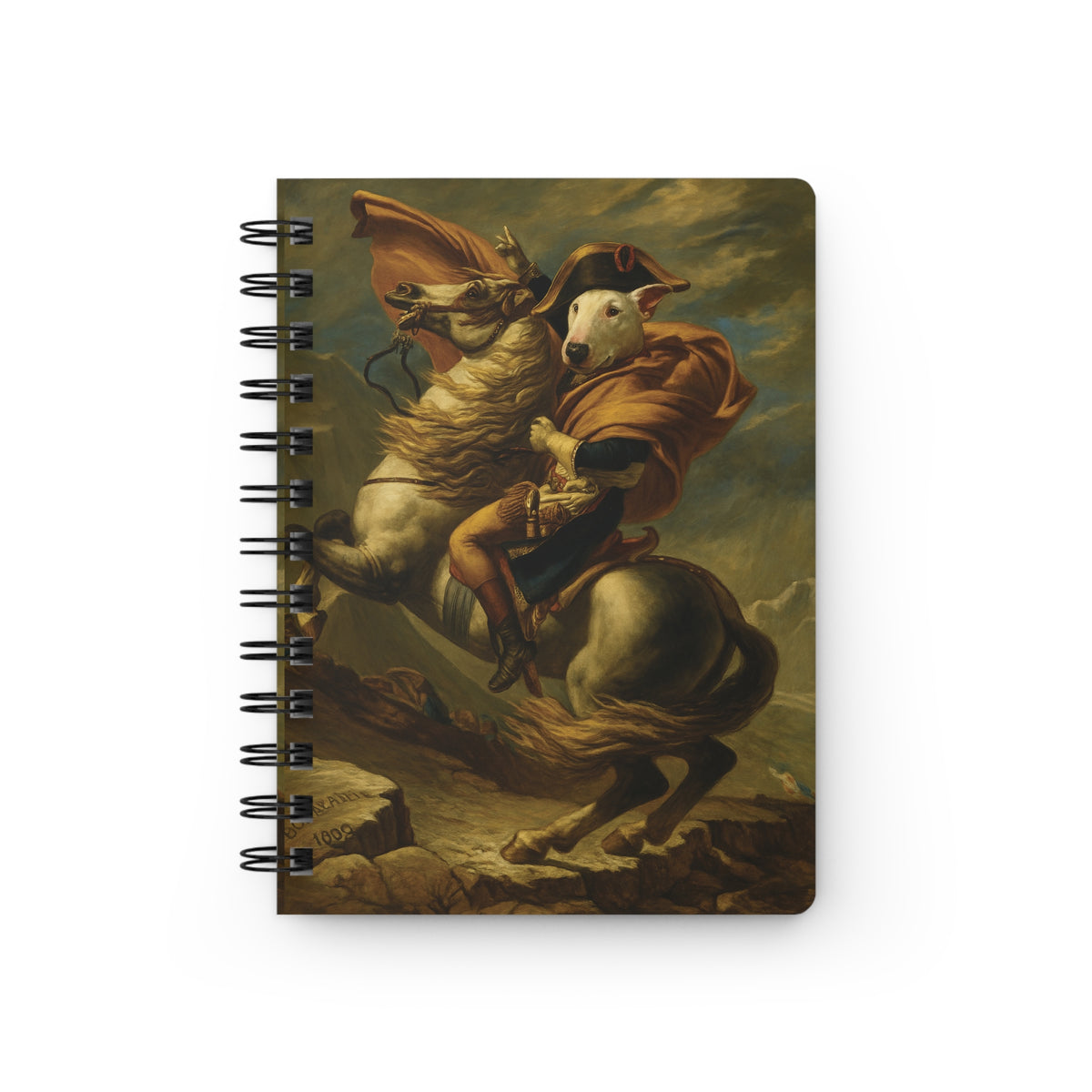 Bull Terrier Napoleon Crossing the Alps — after Jacques-Louis David, 1801 | Journal