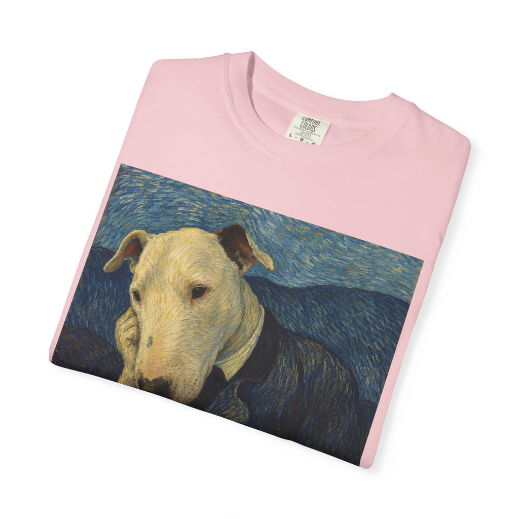 Bull Terrier Portrait of Doctor Gachet — after Vincent van Gogh, 1890 | Garment-Dyed Tee