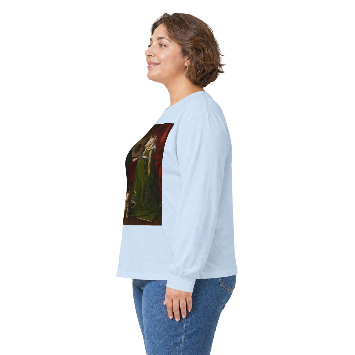 Bull Terrier The Arnolfini Portrait — after Jan van Eyck, 1434 | Long Sleeve