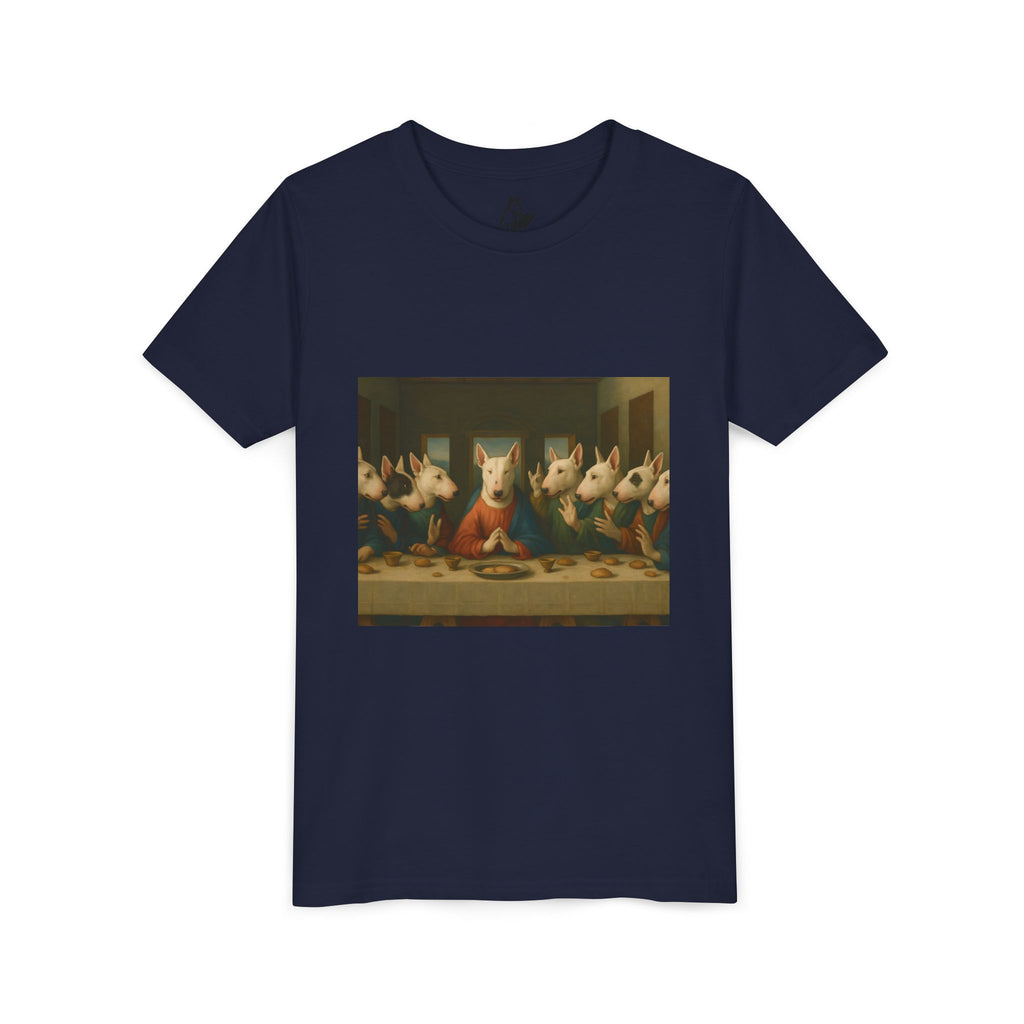 Bull Terrier The Last Supper — after Leonardo da Vinci, 1498 | Youth Tee