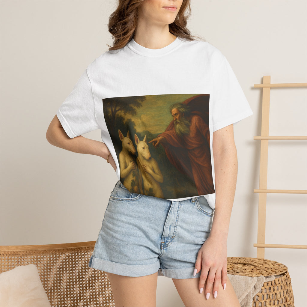Bull Terrier The Rebuke of Adam and Eve — after Domenichino, 1626 | Garment-Dyed Tee